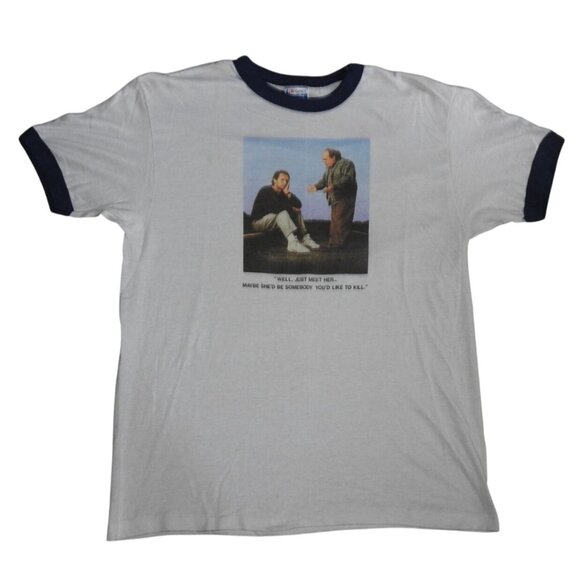 Hanes Other - Vintage 1987 Throw Momma From The Train Movie Promo White Graphic T-Shirt XL
